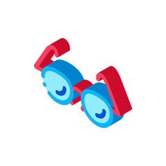 Poster - Glasses For Good Vision Icon Vector. Isometric Optical Glasses Optometrist Equipment For Better Eyesight sign. color isolated symbol illustration
