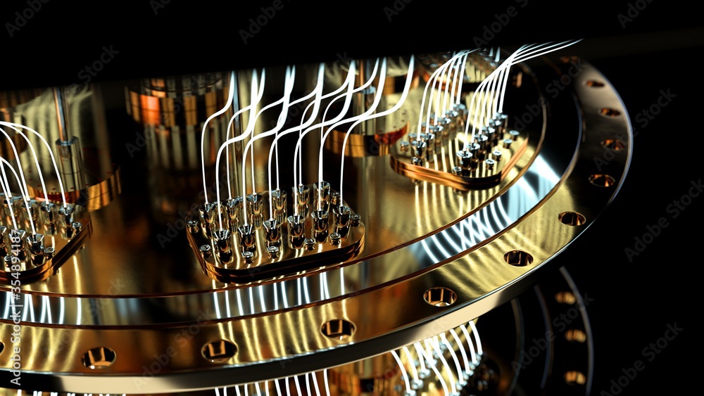 quantum computer closeup
