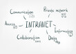intranet concept vector isolated doodle sketch line words