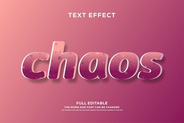 Poster - Abstract 3d text graphic style design