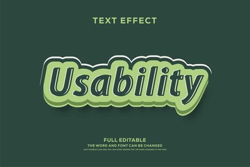 Poster - Abstract 3d text graphic style design