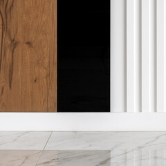 Wall Mural - decorative wall and elegant floor, close-up