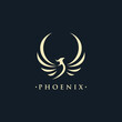 phoenix wing logo animal abstract