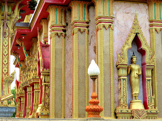 Close up of Chalong Temple, Phuket