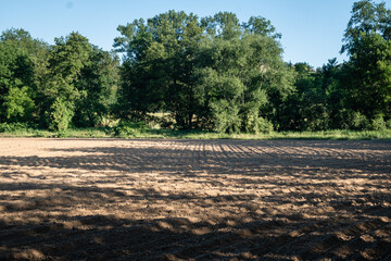 Terrain labourée