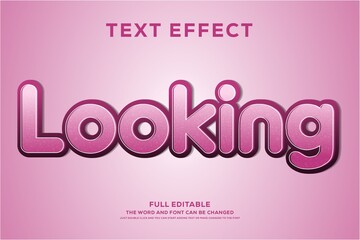 Poster - Modern vibrant 3d text effect with editable font style
