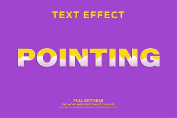 Poster - 3d fresh yellow and purple style text effect