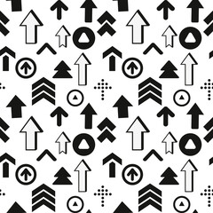 Poster - Vector seamless pattern, arrow, Editable can be used for web page backgrounds, pattern fills