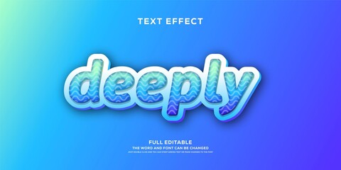 Poster - blue text style effect
