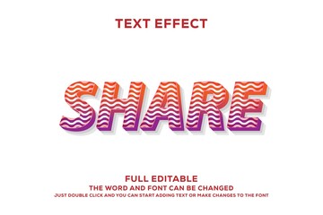 Poster - text effect with modern 3d gradient design