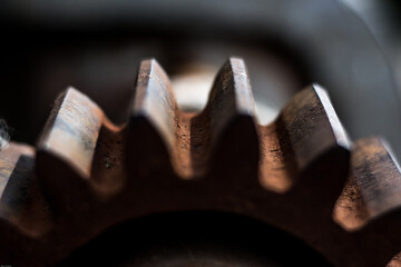 close up of an old wrench