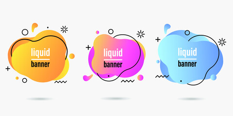 Wall Mural - abstract liquid design background banner isolated vector illustration