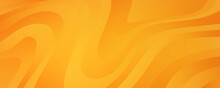 Vector Broken Glass Yellow Background. Orange Decorative Horizontal Banner.