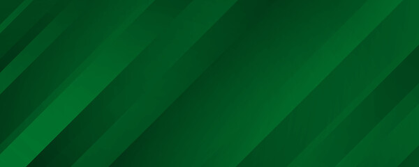 Poster - Geometric Green Background with Diagonal Stripes and Gradients. Vector Minimalist Backdrop for Irish St. Patrick Day