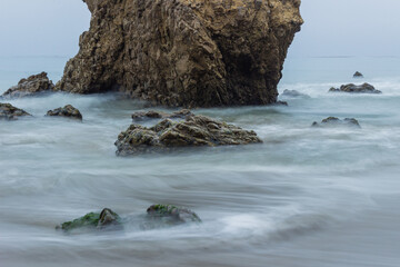 Poster - close up of rocks and sea