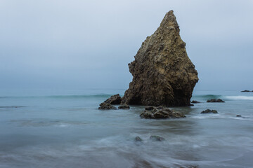 Wall Mural - Sea stack at El Matador State Beach, California