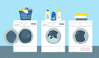 © Елена Истомина - Washing and drying machines vector illustration.