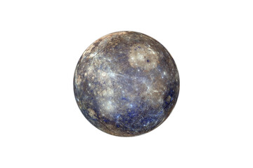 Wall Mural - planet mercury in the starry sky of solar system in space. this image elements furnished by nasa.