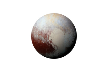 Wall Mural - planet pluto in the starry sky of solar system in space. this image elements furnished by nasa.