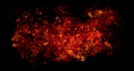 Wall Mural - realistic cg explosions and blasts. visual fx element. easy to use with available luma channel. effe