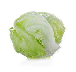 Fresh  lettuce isolated on white background.