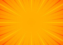 Bright Orange And Yellow Rays Background