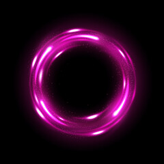 Wall Mural - Rotating Magenta shiny with sparks. Suitable for product advertising, product design, and other. Vector EPS 10