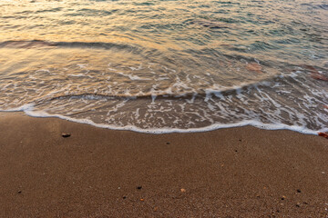 Wall Mural - The coast of Vinaroz during a sunrise, Costa azahar