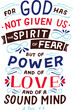 © red10 - Hand lettering God give us the Spirit of fear.