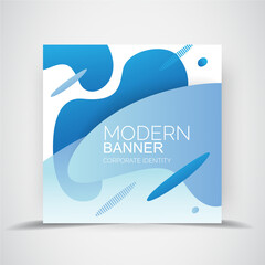 Canvas Print - Square web banner for social media, mobile apps, sale banner template, vector illustrations.