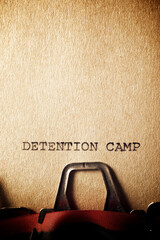 Wall Mural - Detention camp concept