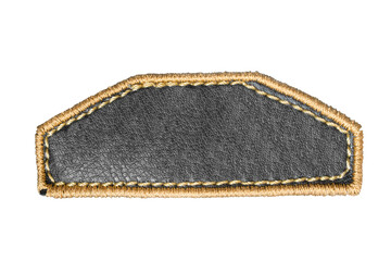 leather patch isolated
