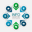 © vecarto - Vector iInfographic template for business, presentations, web design, 8 options.