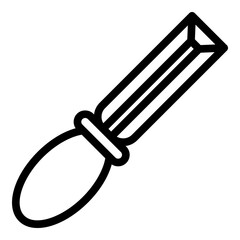 Poster - Carpenter chisel icon. Outline carpenter chisel vector icon for web design isolated on white background