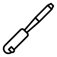 Poster - Construction chisel icon. Outline construction chisel vector icon for web design isolated on white background