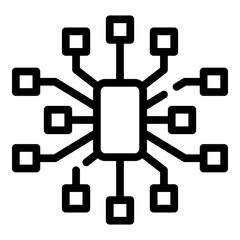 Poster - communications engineer scheme city icon. outline communications engineer scheme city vector icon fo