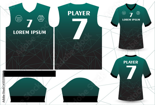 Fotomural football jersey sport pattern