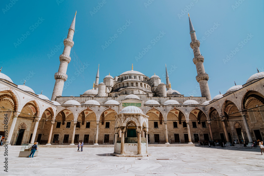 Entrance To The Blue Mosque In Istanbul Turkey Sultan Ahmet Mosque entrance-to-the-blue-mosque-in-istanbul-turkey-sultan-ahmet-mosque