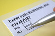 © Richelle - One person is answering question about tumour lysis syndrome.