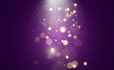 Poster - Brilliant gold dust vector shine. Glittering shiny ornaments for background. Vector illustration.
