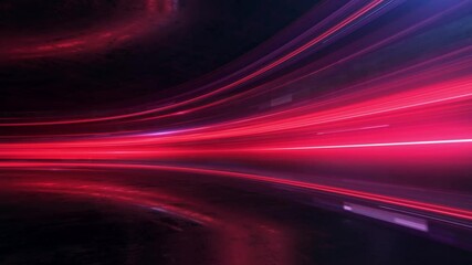Fototapete - Super fast сity life, urban scene, car light trails, transport and traffic concept.