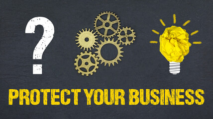 Wall Mural - Protect your Business