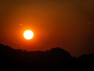 Wall Mural - Sunset at Phu Lanka National Park High Mountains