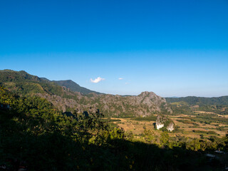 Wall Mural - Phu Lanka National Park has High Mountains