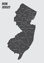New Jersey County Map