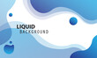 © hero mujahid - Liquid color background design. Fluid gradient shapes composition. Blue fluid shapes composition with trendy gradients. Vector illustration