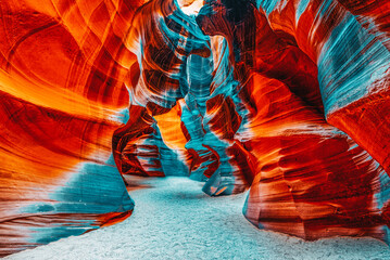 Antelope Canyon is a slot canyon in the American Southwest.