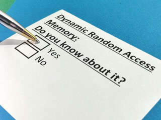 Questionnaire about electronics.