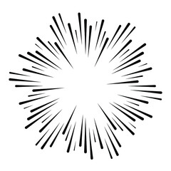 Poster - halftone dots in circle form. sun logo . vector dotted flower . design element