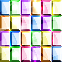 Wall Mural - Seamless multicolored diamond bejeweled background - abstract eps10 vector